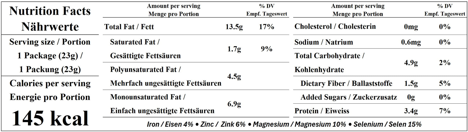 Nutrition Facts